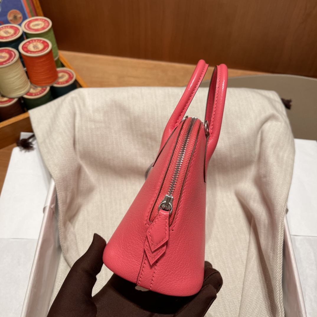 에르메스 미니 볼리드18 립스틱 은장 염소가죽